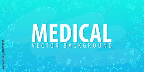 Medical background. Medical care. Health care. Vector medicine illustration.