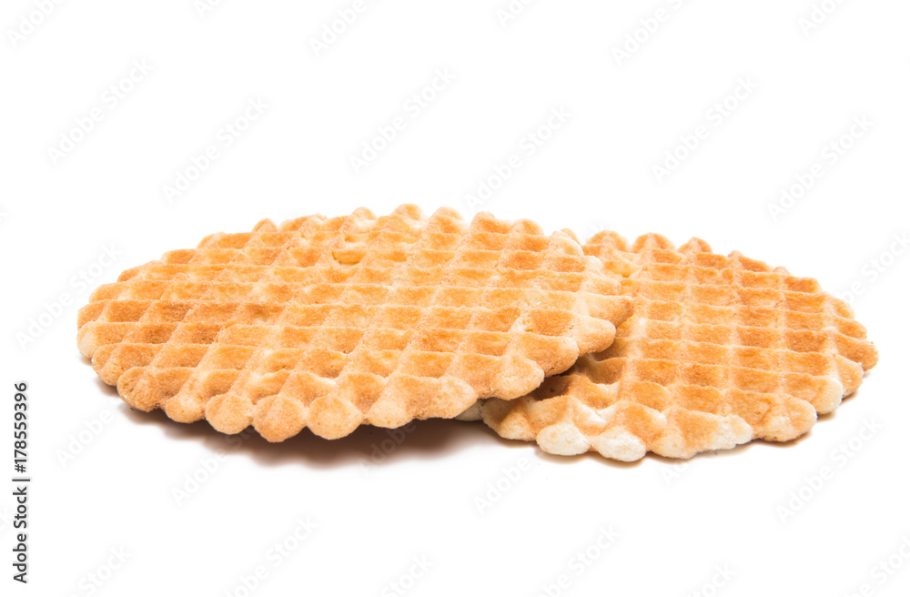 Dutch waffles isolated Dutch waffles isolated