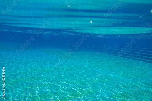 Paradise water Below the surface. Underwater photography.