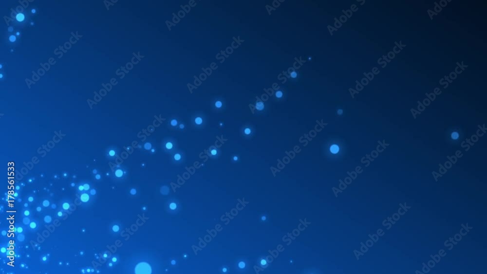 Abstract Blue Christmas motion background. Sparkles and round glitter bokeh particles and light. New year collection Abstract Blue Christmas motion background. Sparkles and round glitter bokeh particles and light. New year collection
