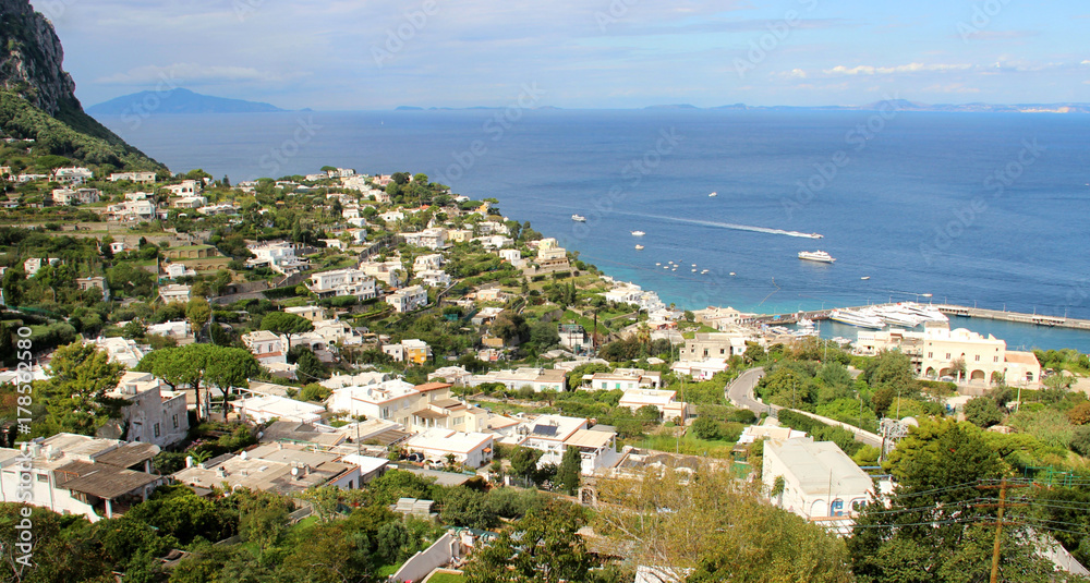 Fototapeta premium Beautiful view of Anacapri, Campania, Italy