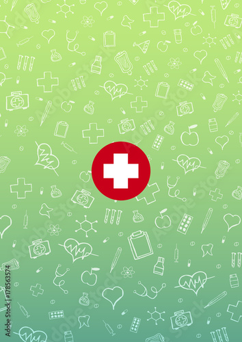 Medical background. Medical care. Health care. Vector medicine illustration.