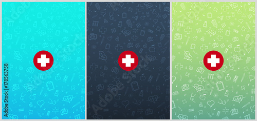 Medical background. Medical care. Health care. Vector medicine illustration.