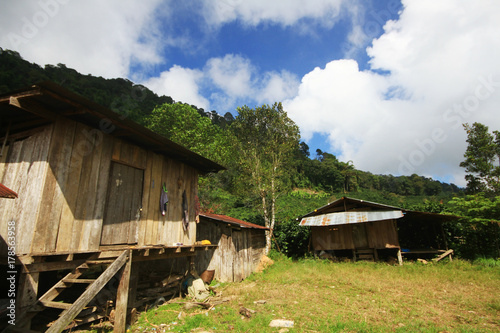 Thailand Village in the mountains.life and houses of traditional Thai people in north Thailand