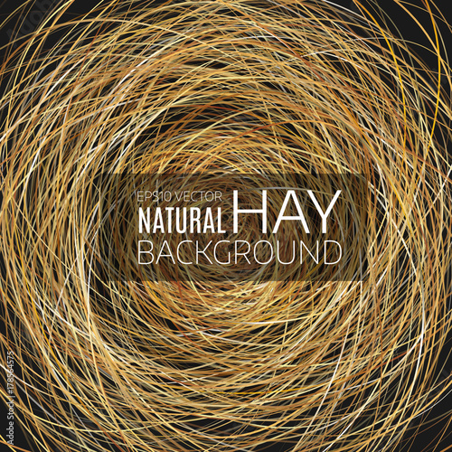 Abstract background  hay nest. Natural background