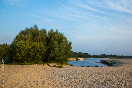 Vistula river near Warsaw, Poland