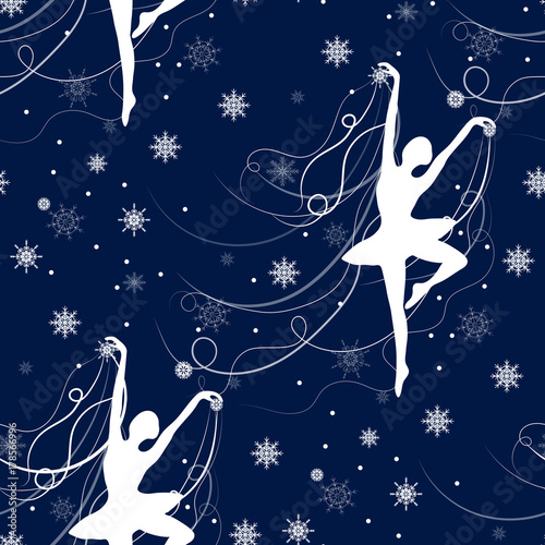 Seamless winter pattern