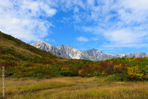 長野 北アルプス 白馬三山 秋