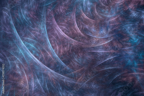 Abstract fractal ice feathers. Fantasy fractal design for posters, wallpapers. Computer generated, digital art. For your creative design.