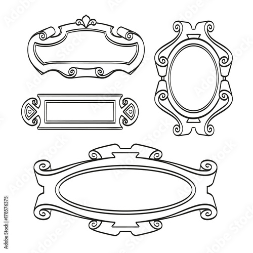 Set of vintage frames