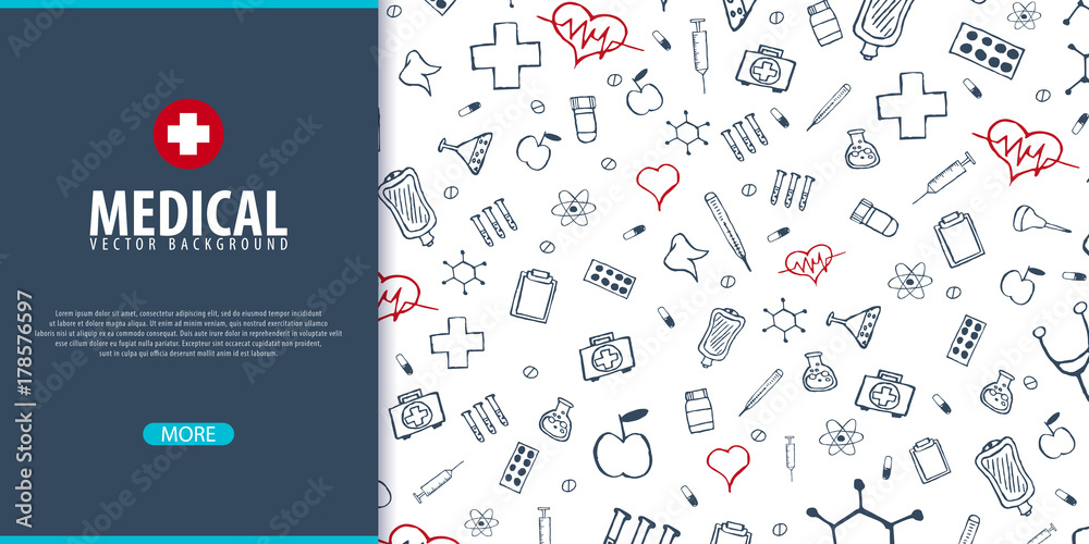 Medical banner and background. Health care. Vector medicine illustration. Medical banner and background. Health care. Vector medicine illustration.