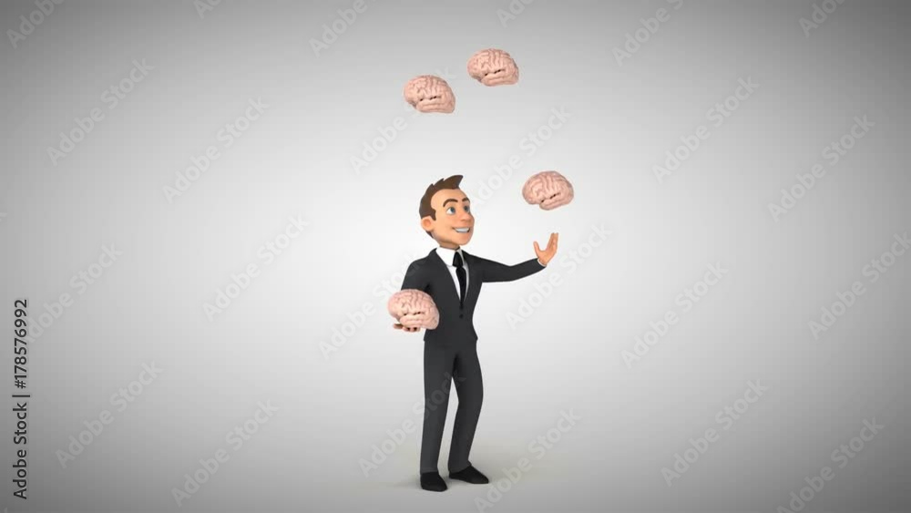 Fun businessman - 3D Animation Fun businessman - 3D Animation