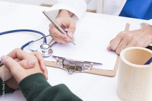 doctor in patient consultation, healthcare and health