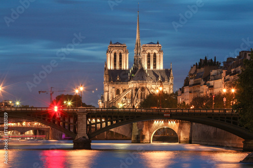 Obraz na plátně The Notre Dame Cathedral , Paris, France.
