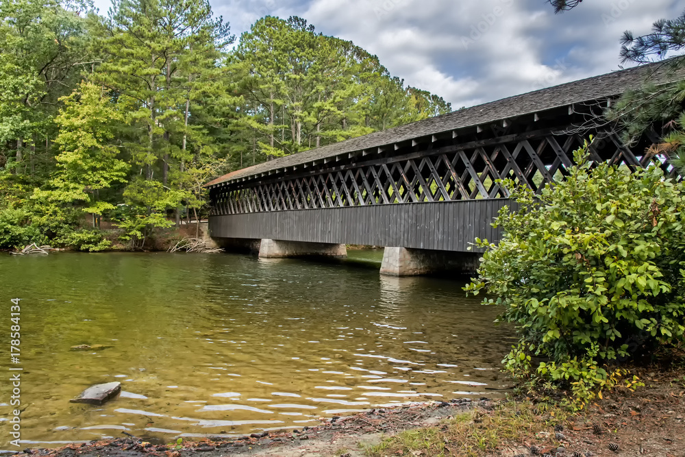 Covered Bridge at Stone Mountain Covered Bridge at Stone Mountain