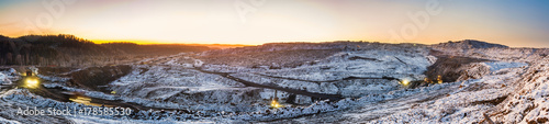 coal cut, winter view