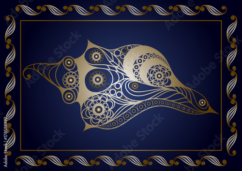 Graphic illustration with the marine delicacy 13