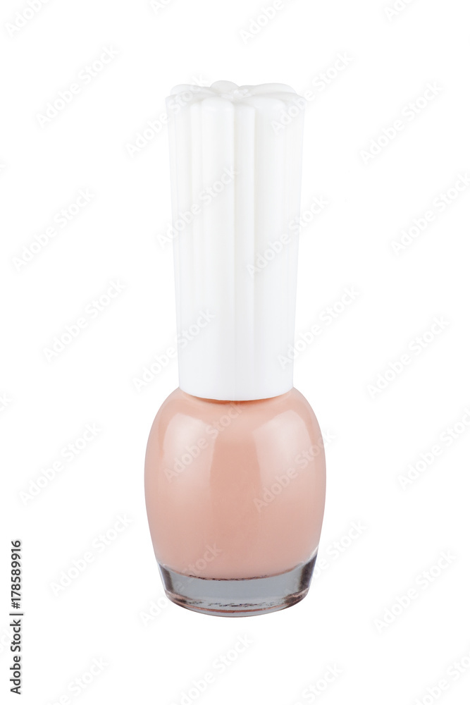 Nail polish bottle isolated on white background Nail polish bottle isolated on white background