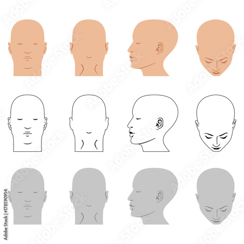 Man hairstyle head set