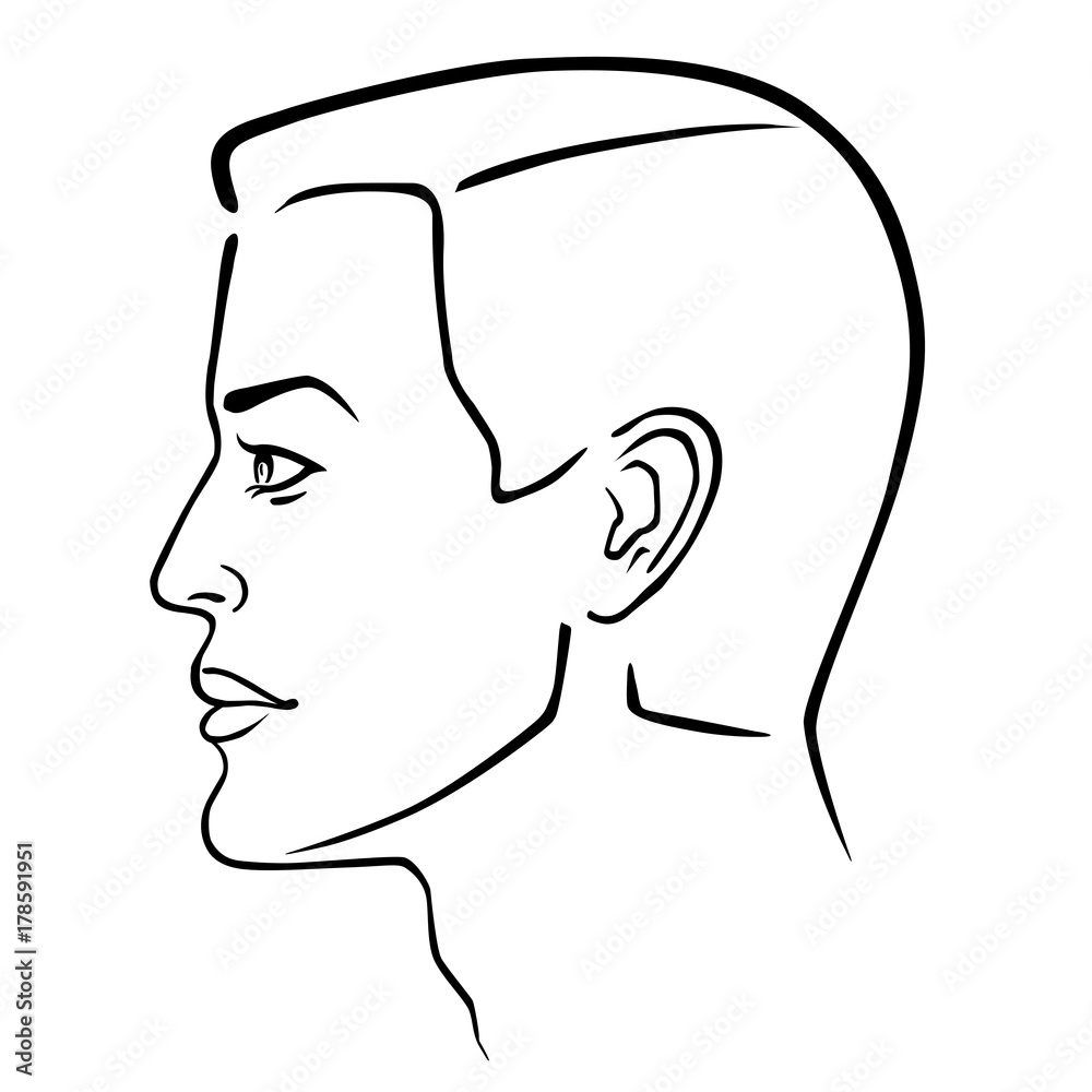 Man hairstyle head Man hairstyle head