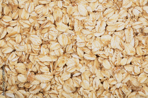 Texture of oatmeal as a background. Top view