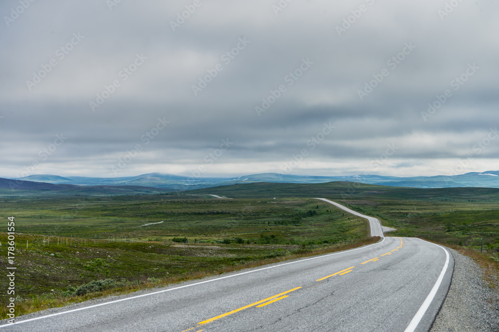 Fototapeta premium Norway road