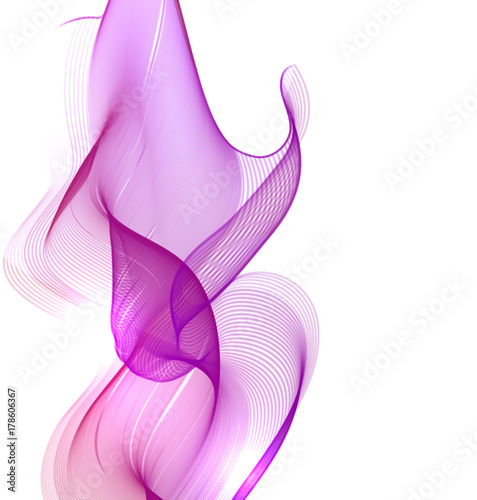 the abstract wave. abstract background for banner or card. flight of tissue. Soft wave is beautiful background for beauty flyer. The illustration of dynamics and wind blowing. Suitable frame for text