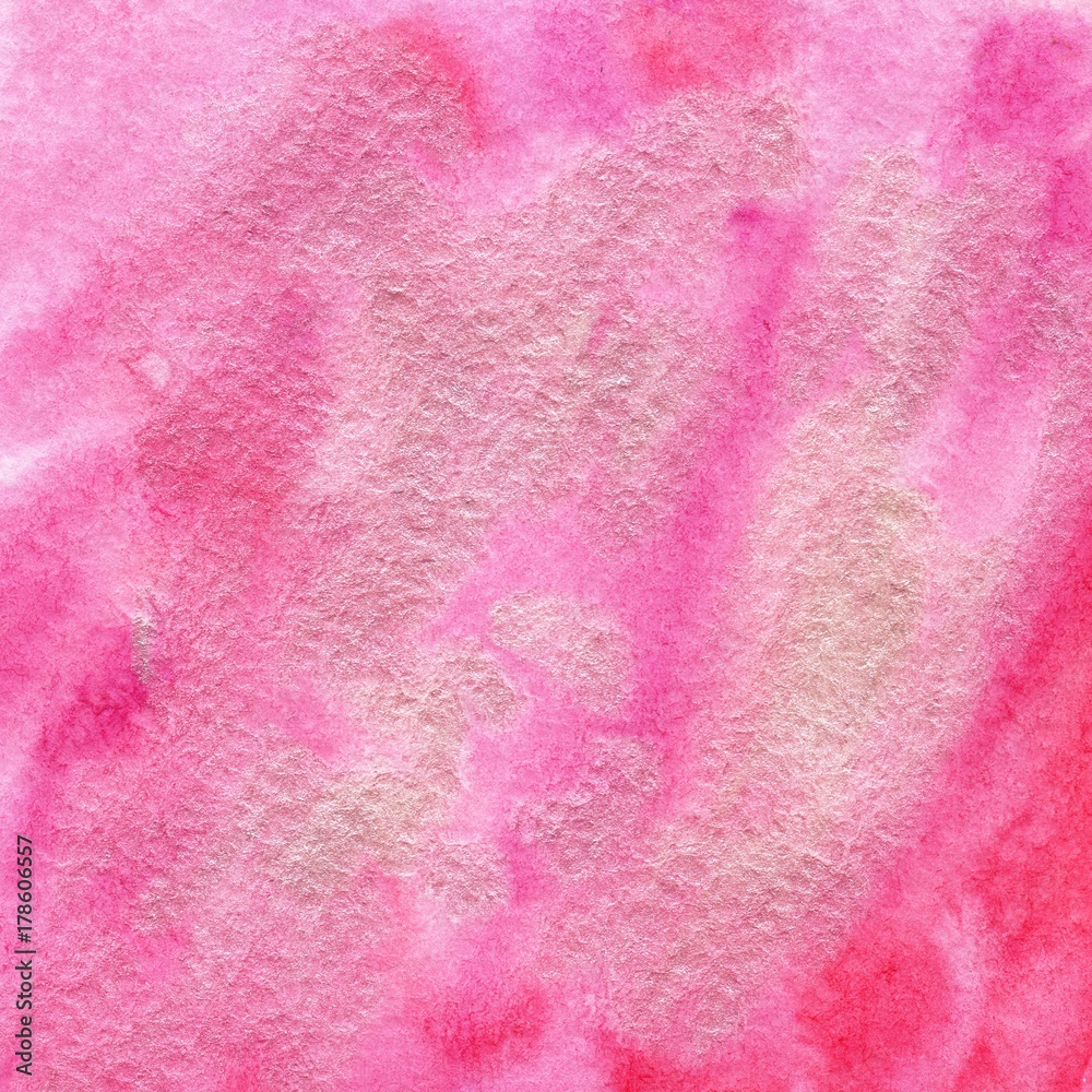 Fototapeta premium Pink Watercolor Paper Texture