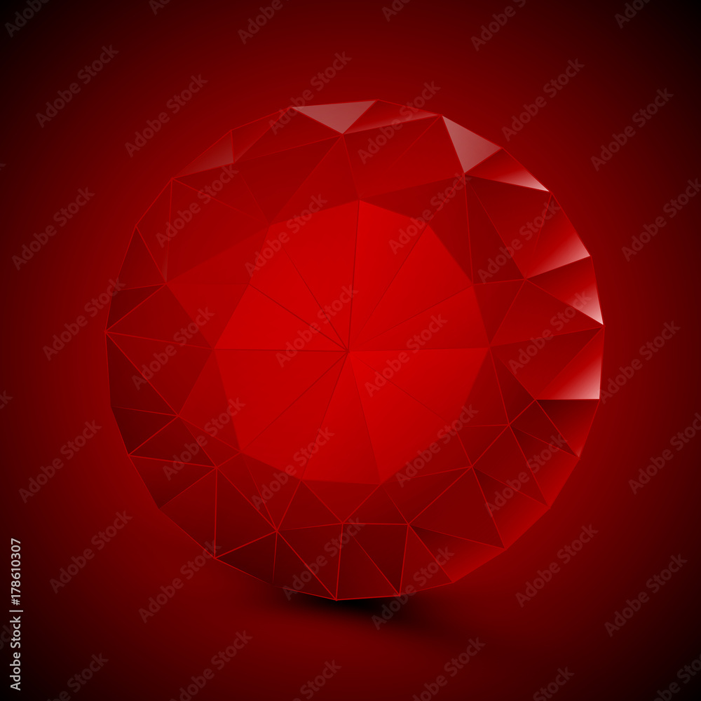 round red ruby round red ruby