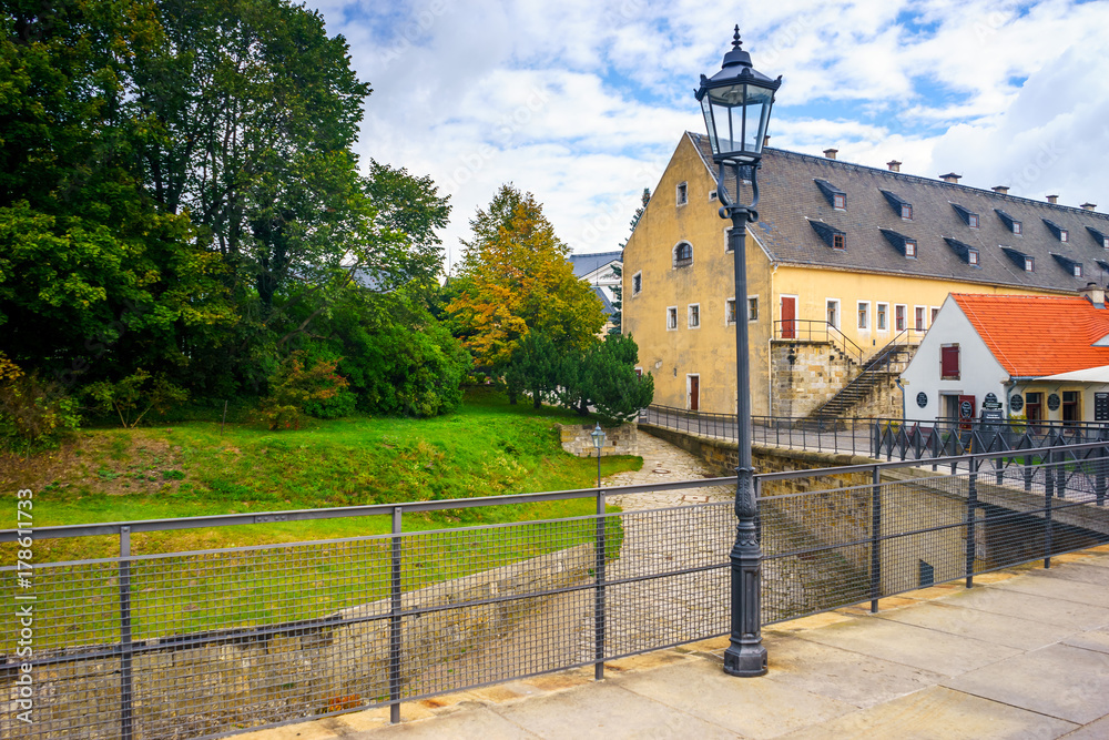 Old barracks in the fortress of Koenigstein. Saxon Switzerland, Germany