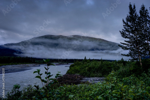 Misty morning and Clouds in Alaska United States of America