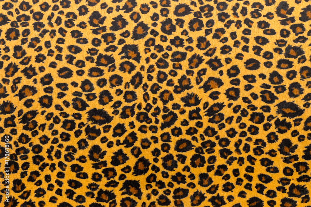 closeup artificial tiger skin pattern