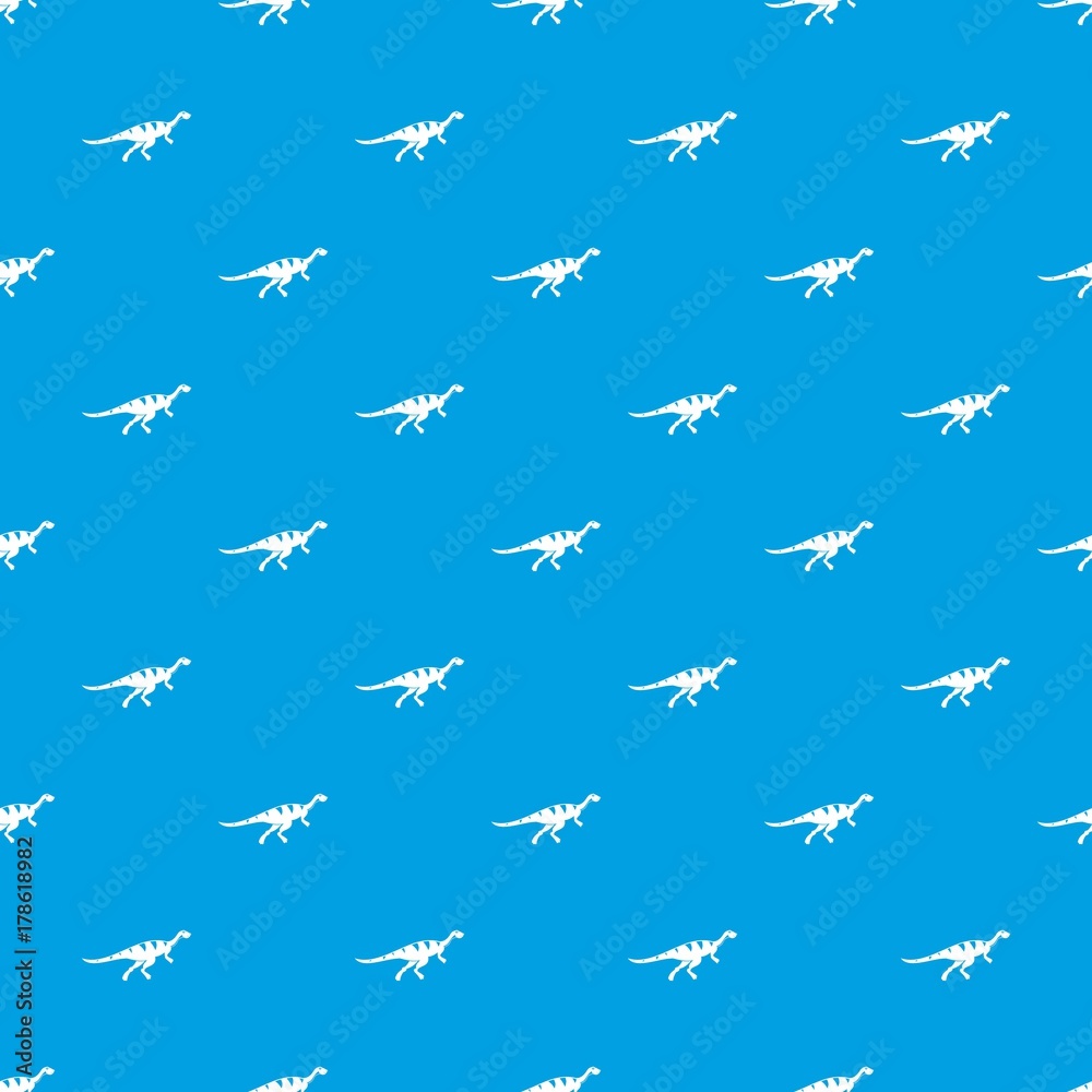 Gallimimus dinosaur pattern seamless blue Gallimimus dinosaur pattern seamless blue