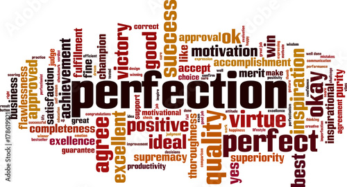 Perfection word cloud