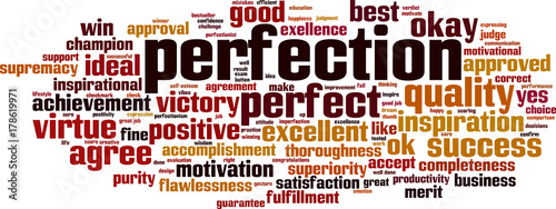 Perfection word cloud