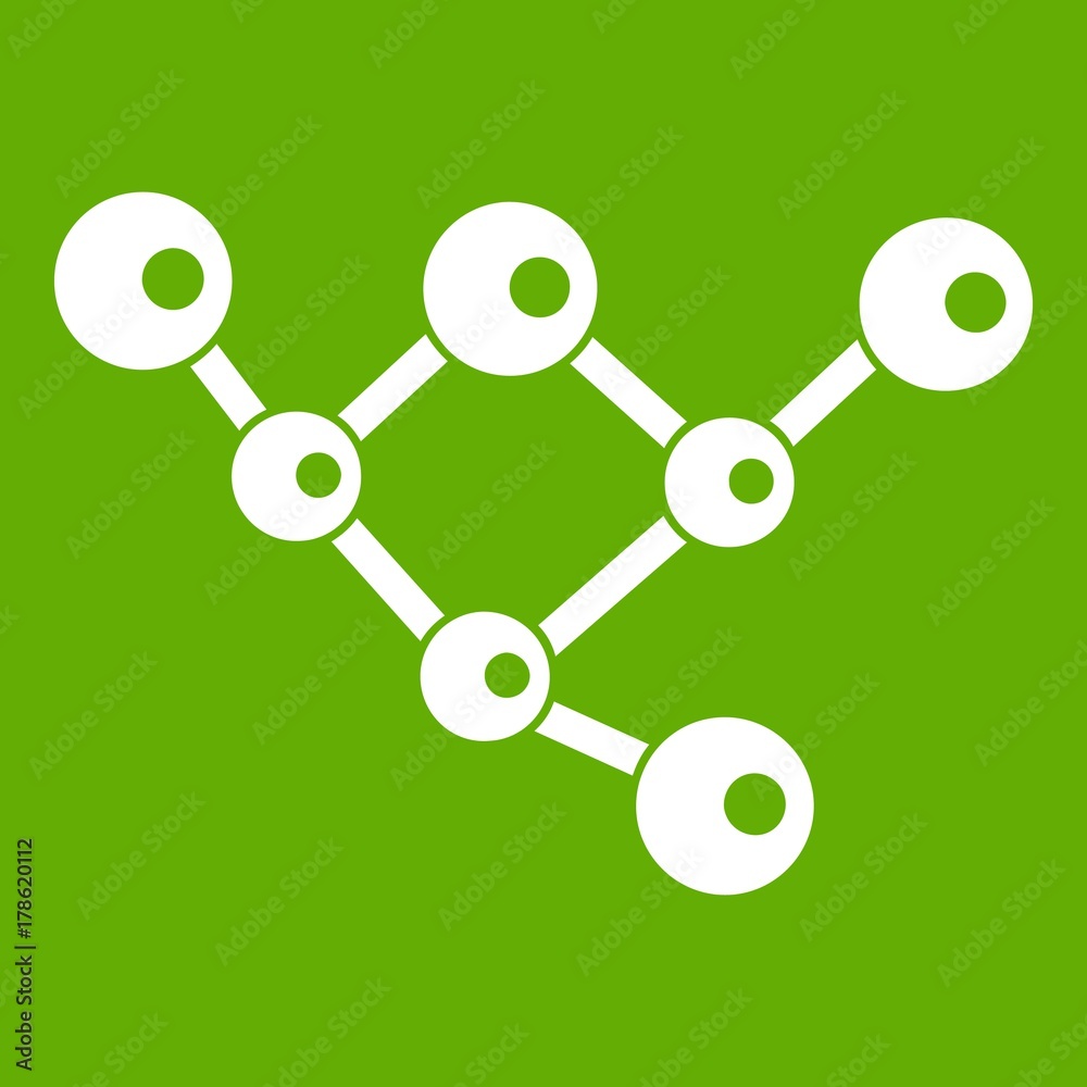 Molecule structure icon green Molecule structure icon green