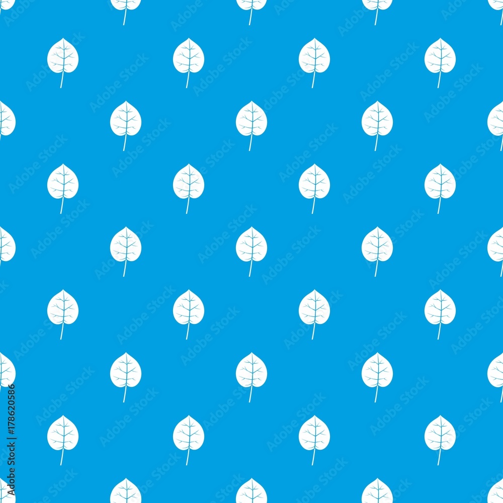 Linden leaf pattern seamless blue Linden leaf pattern seamless blue