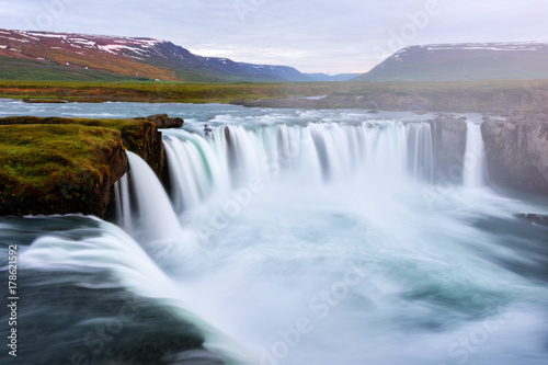 Godafoss waterfall on Skjalfandafljot river