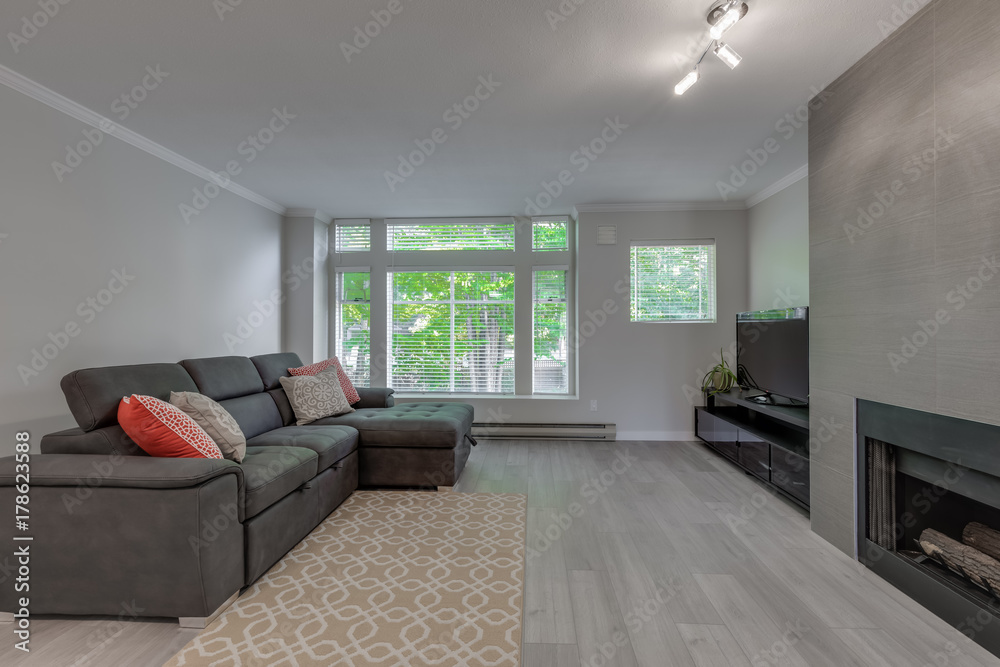 Interior design of a modern living room. Interior design of a modern living room.