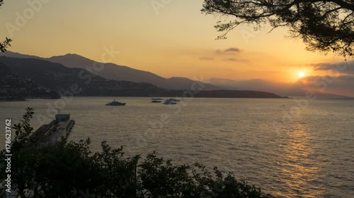 Sonnenaufgang in Monaco - Zeitraffer