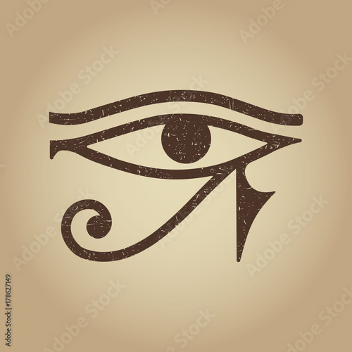 Illustration of eye of Ra. Vector.
