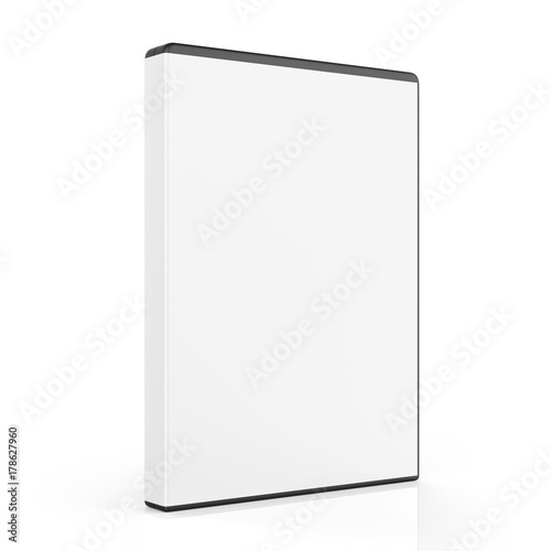 Blank DVD Case Isolated photo