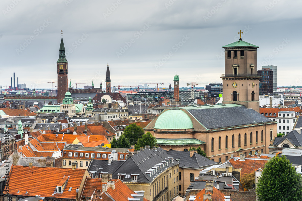 Naklejka premium Kobenhavn rooftops