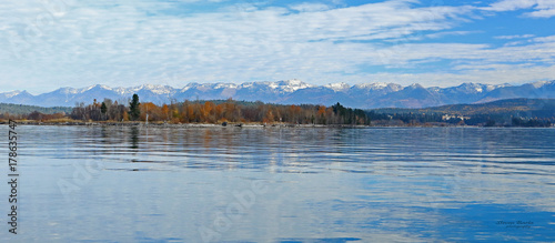 Fotografie Flathead lake in Montana