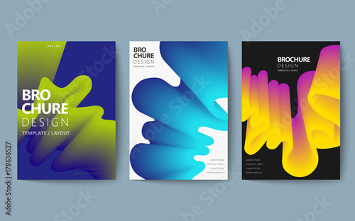 Abstract brochure design set