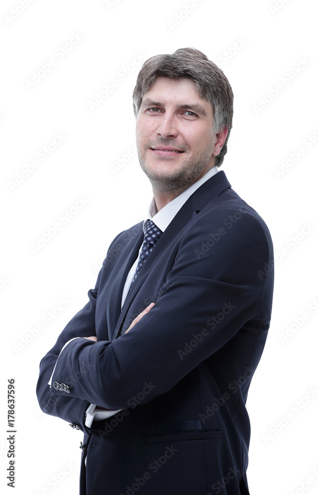 Close-up face of successful businessman Close-up face of successful businessman
