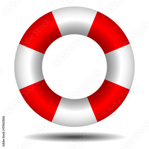 Lifebuoy with shadow