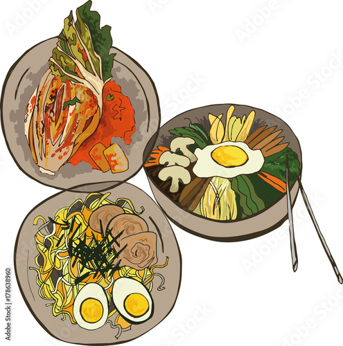 
Korean food, delicious Korean kitchen
