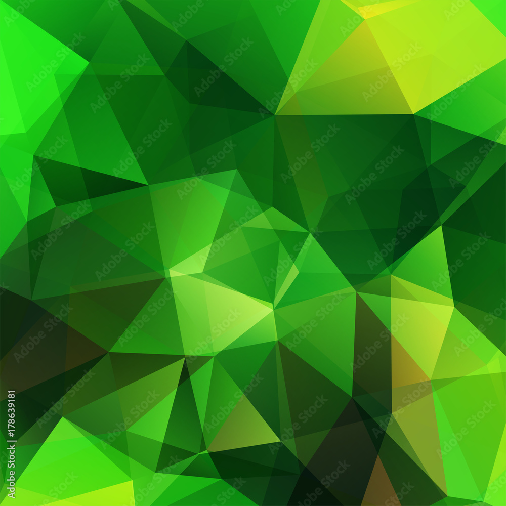 Background of geometric shapes. Green mosaic pattern. Vector EPS 10. Vector illustration Background of geometric shapes. Green mosaic pattern. Vector EPS 10. Vector illustration