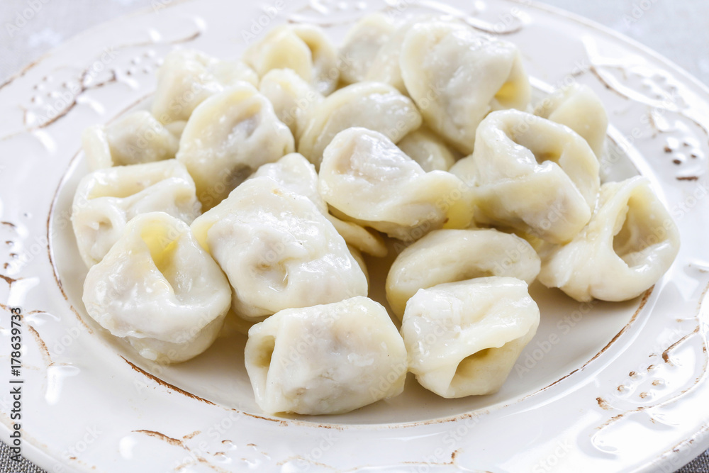 Polish dumplings dish Polish dumplings dish